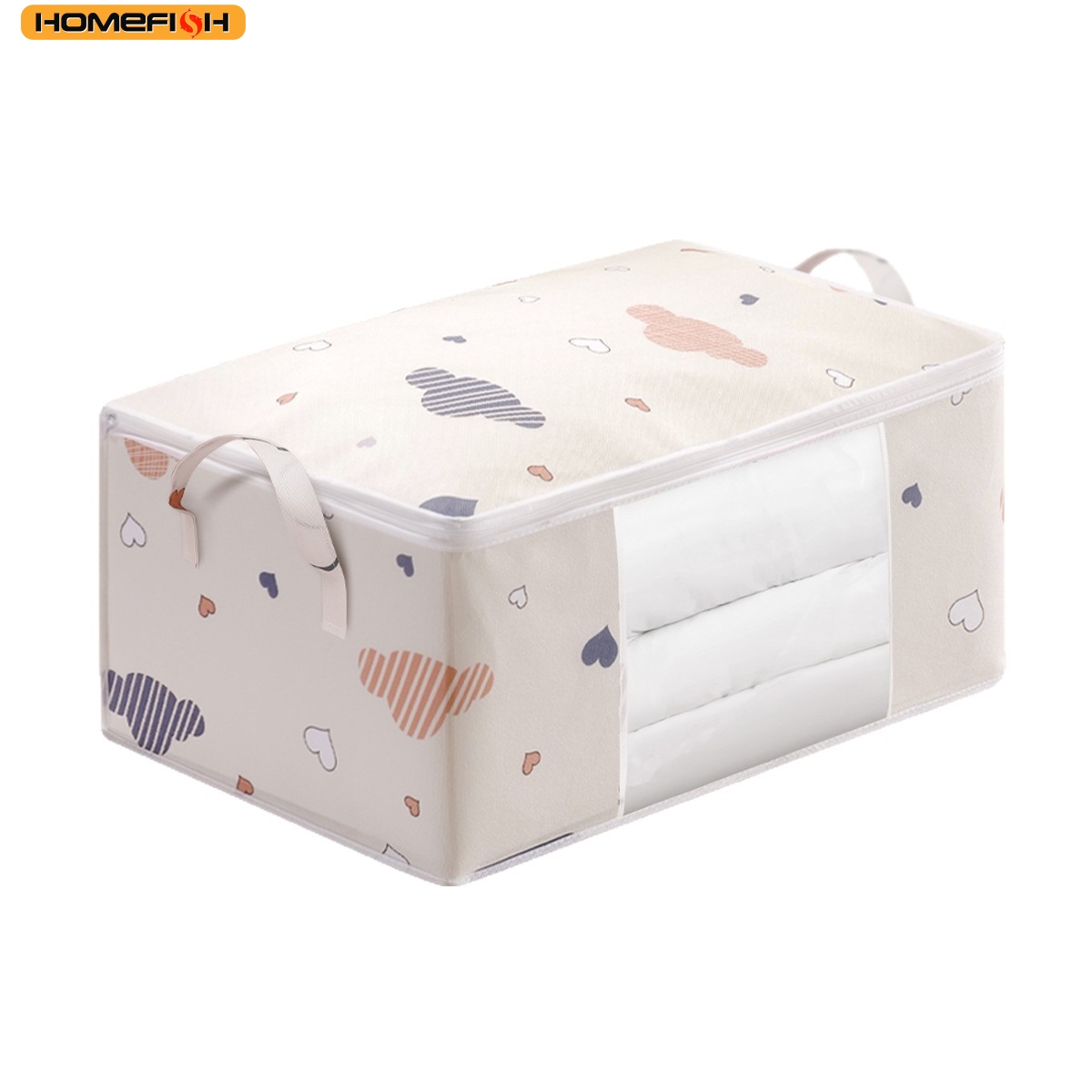 Bedding - HOMEFISH Büyük Kapasiteli Katlanabilir Giysi Saklama