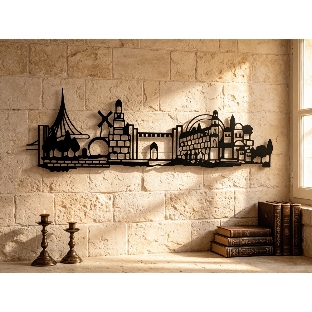 Home Decor - CIFBUY Metal Duvar Sanatı Kudüs Manzarası