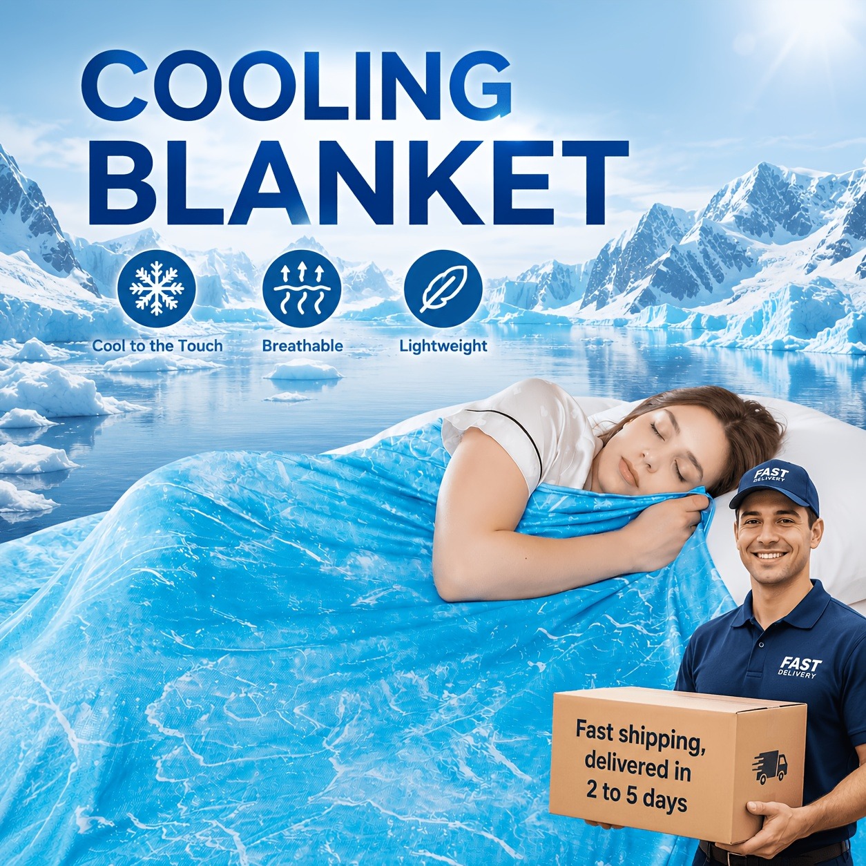 Cooling Blanket Hot Sleepers - Sıcak Uyuyanlar ve Gece Terlemesi Yaşayanlar