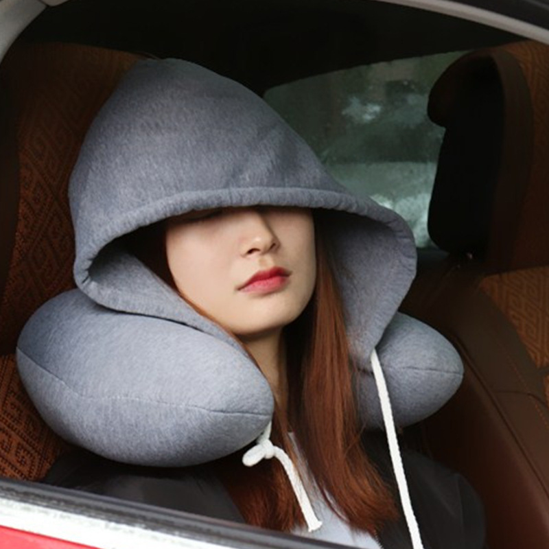 Anti Snore Contour Pillow - U-şekilli Kapşonlu Seyahat Ev Yastıklar Araba