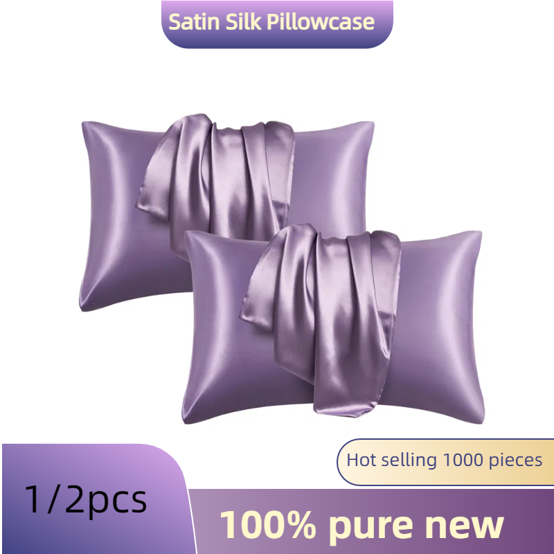 Satin Silk Pillowcase Hair Skin - 1/2 adet Saten İpek Yastık Kılıfı