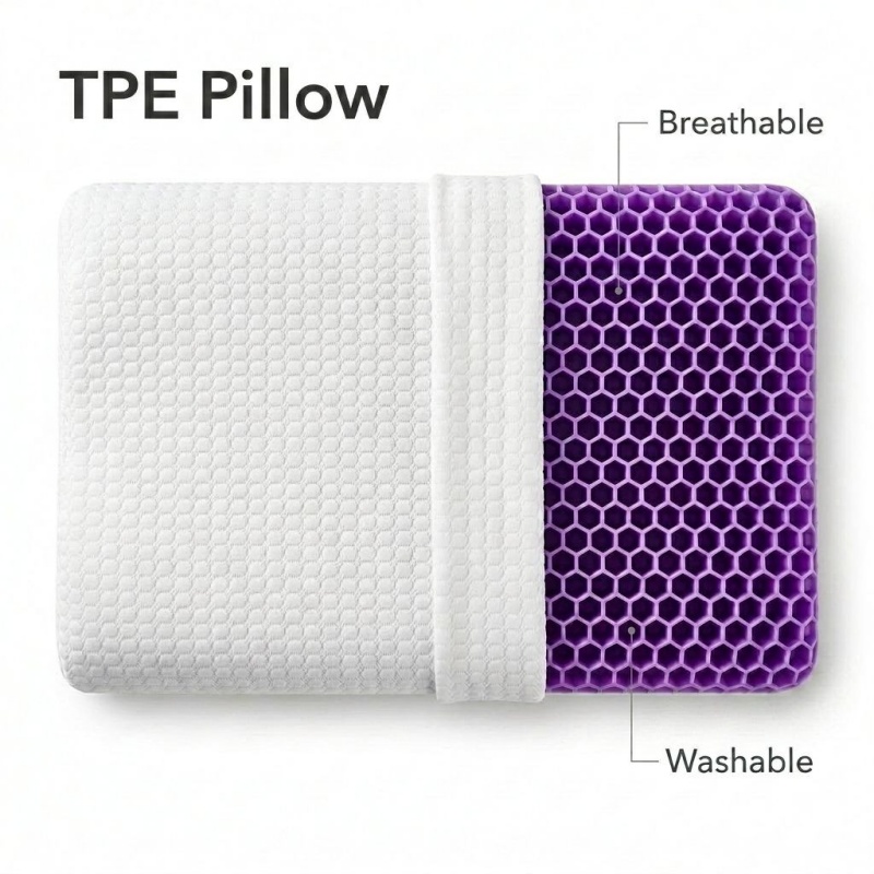 Anti Snore Contour Pillow - Nefes Alabilen TPE Pektin Yastık Ergonomik