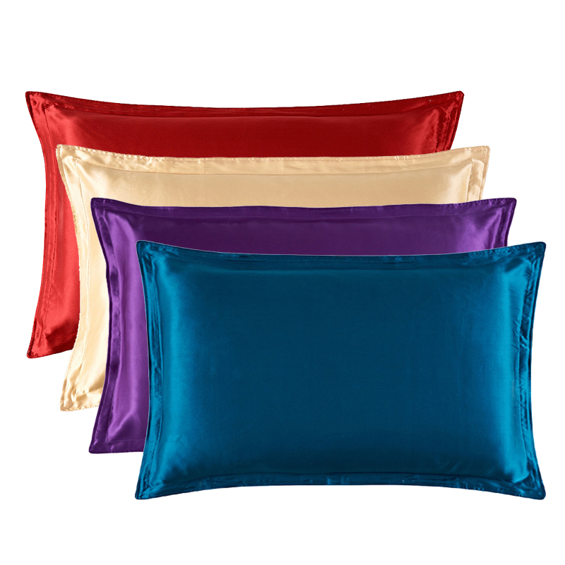 Satin Silk Pillowcase Hair Skin - 48x74 cm Yastık Kılıfı Patchwork Katı