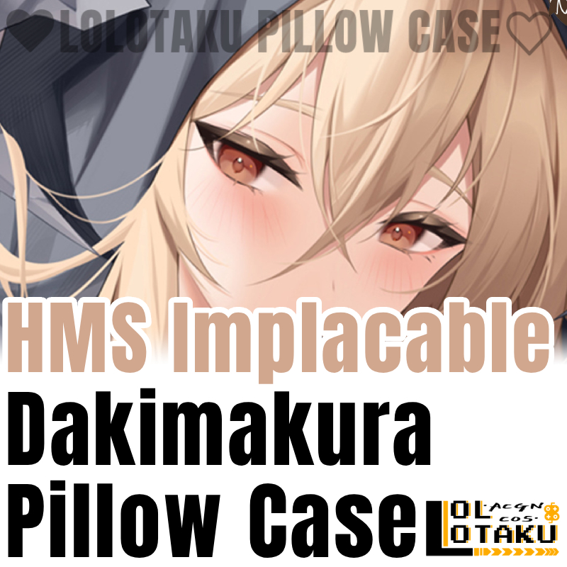 Bedding - HMS Implacable Dakimakura Azur Lane Yastık