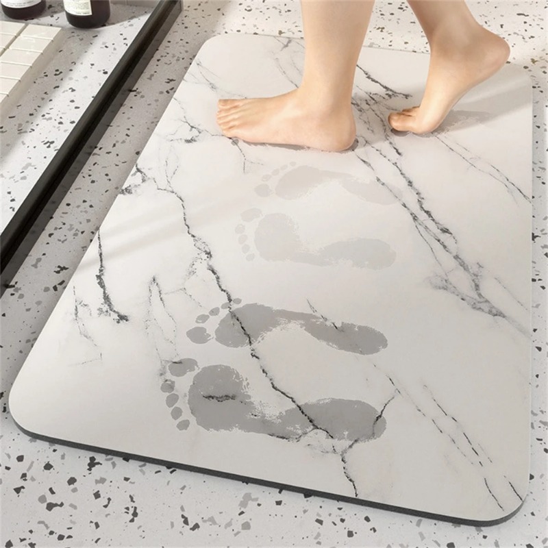 Quick Dry Diatomite Bath Mat - 1 adet banyo halıları yıkanabilir banyo