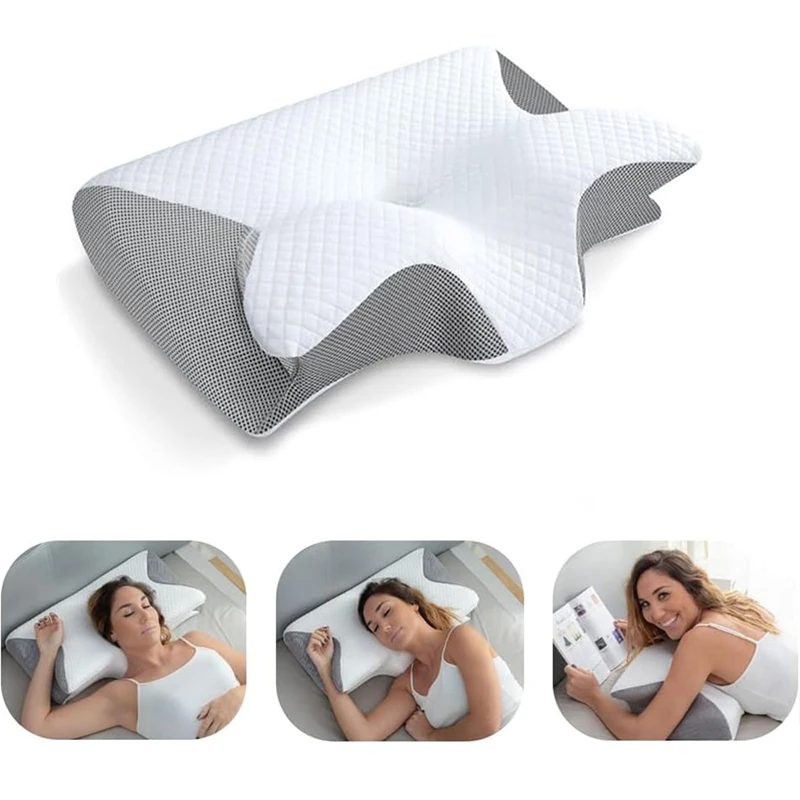 Memory Foam Orthopedic Pillow Neck Pain - Ortopedik Kontürlü Boyun Yastığı Hafızalı Köpük