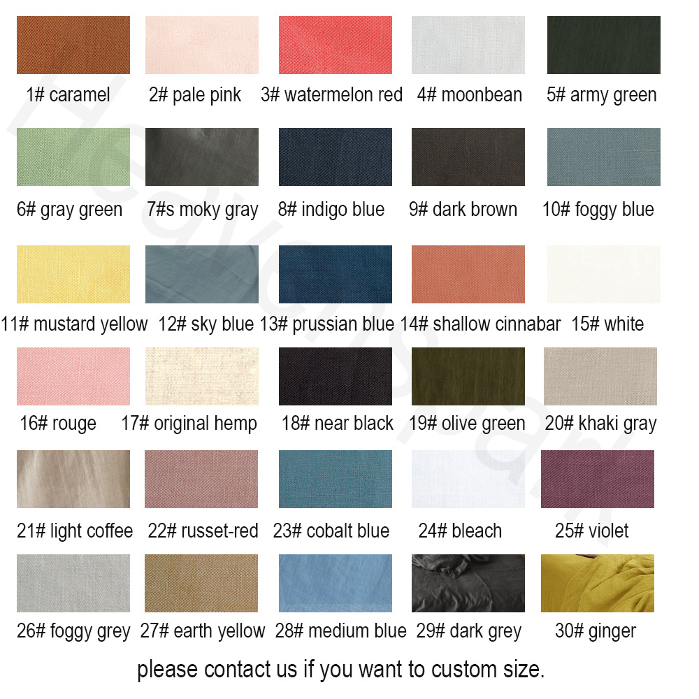 Duvet Cover Sets With Zipper - Saf Organik Keten Nevresim Takımı, Yorgan