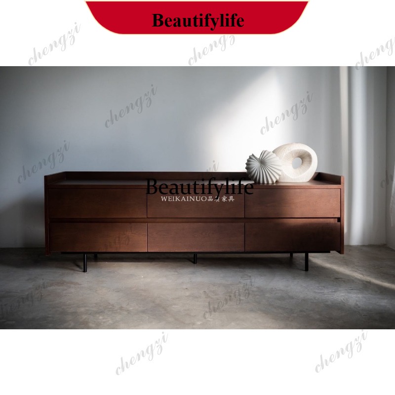 Storage & Organization - N178 Tasarım Mermer TV Sehpası, Çekmeceli