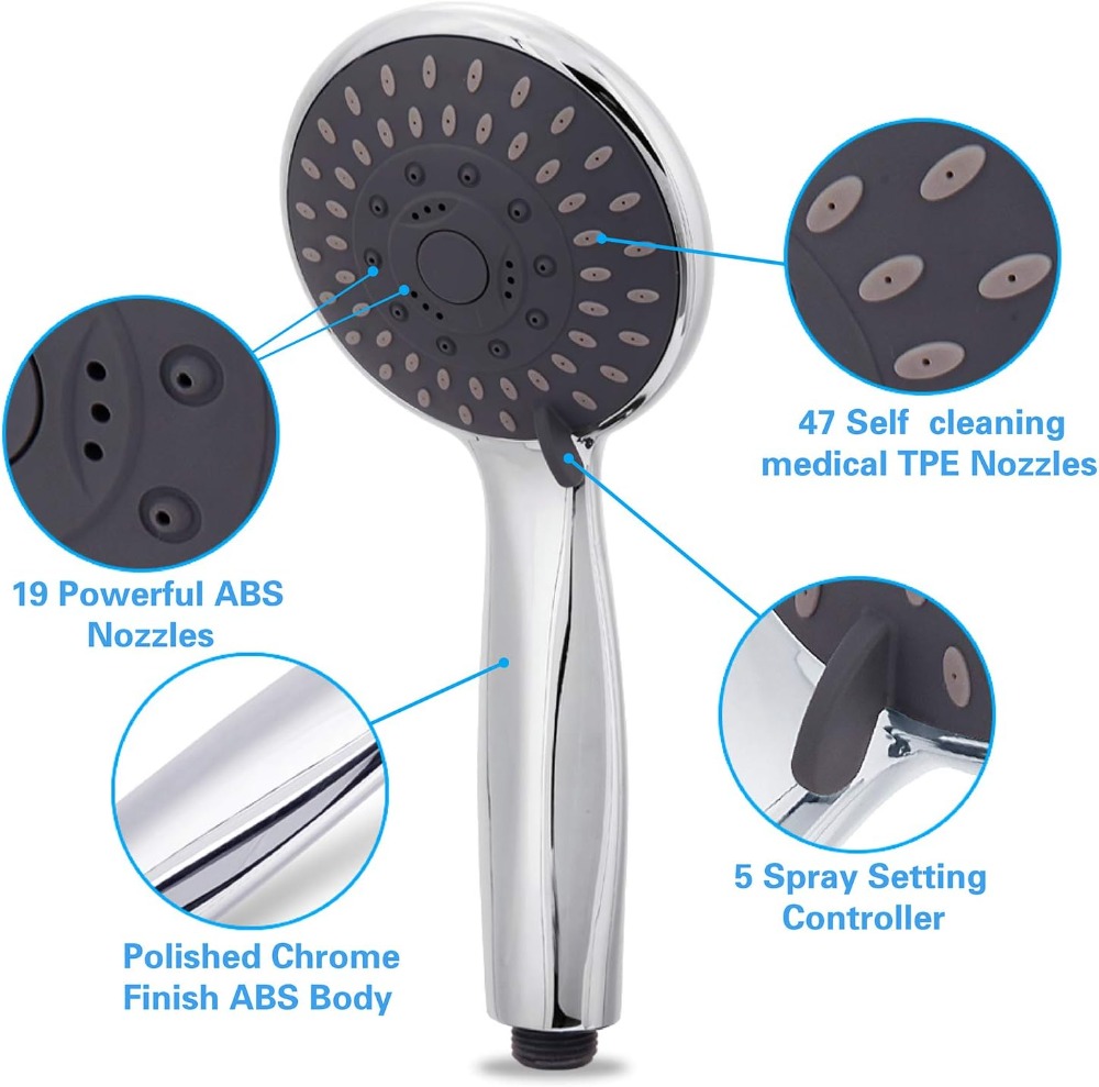 5 Ayarlı Yüksek Basınçlı El Ti - High Pressure Shower Head Handheld incelemesi ve fiyatı