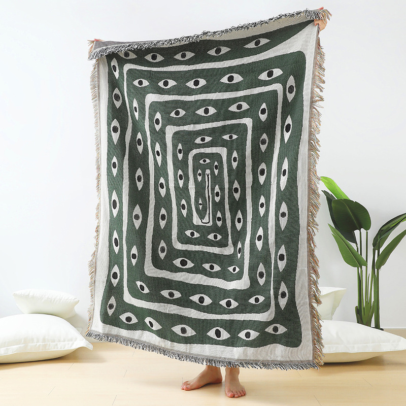 Tekstil şehir Ins göz yılan at - Boho Throw Blanket Fringe incelemesi ve fiyatı