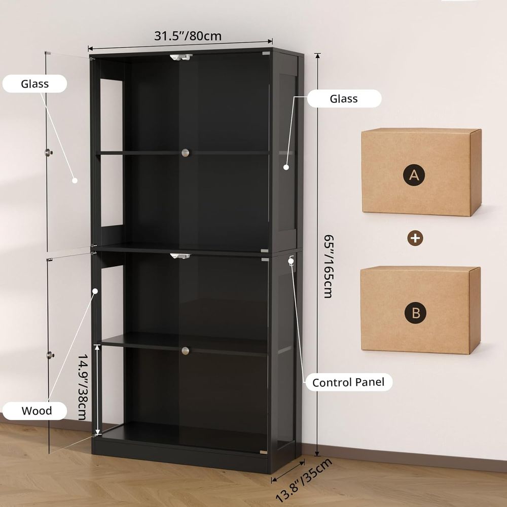 65 Cam Kapılı Vitrin, Sensörlü - Lighting incelemesi ve fiyatı