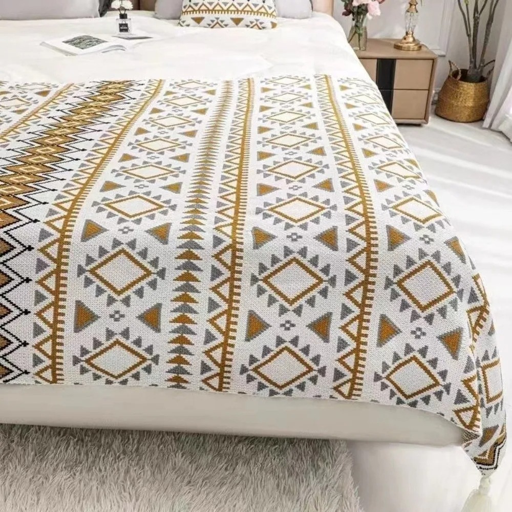 Vintage Kalın Örgü Boho Battan - Boho Throw Blanket Fringe incelemesi ve fiyatı
