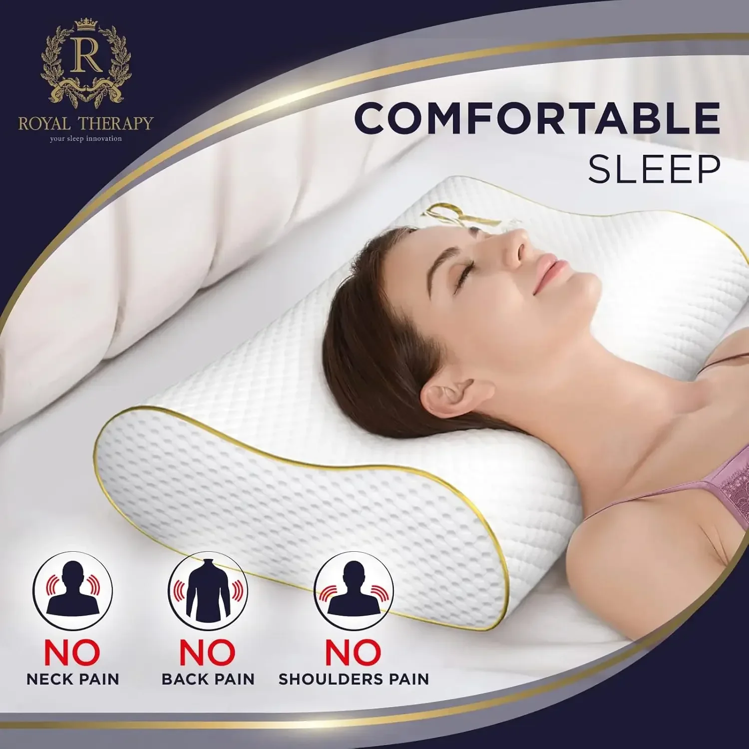 2'li Paket Queen Boyutu Hafıza - Memory Foam Orthopedic Pillow Neck Pain incelemesi ve fiyatı