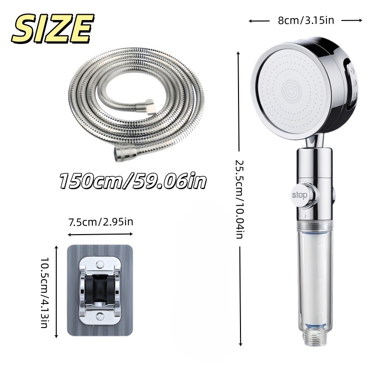 Görünür Filtreli Pencereli Yük - High Pressure Shower Head Handheld incelemesi ve fiyatı