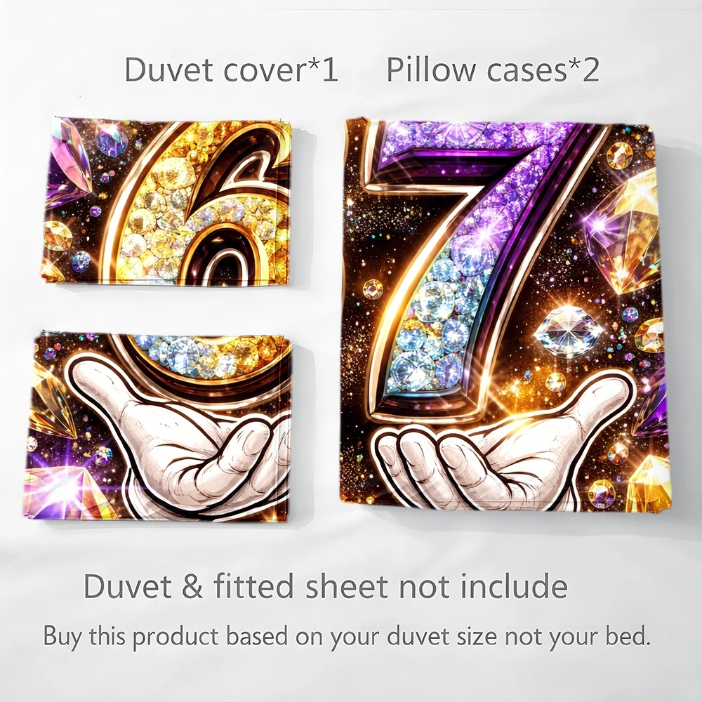 3 Parça Lüks Elmas Desenli 67  - Duvet Cover Sets With Zipper incelemesi ve fiyatı