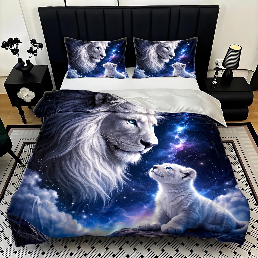 3 Parça Yıldızlı Gökyüzü Aslan - Duvet Cover Sets With Zipper incelemesi ve fiyatı