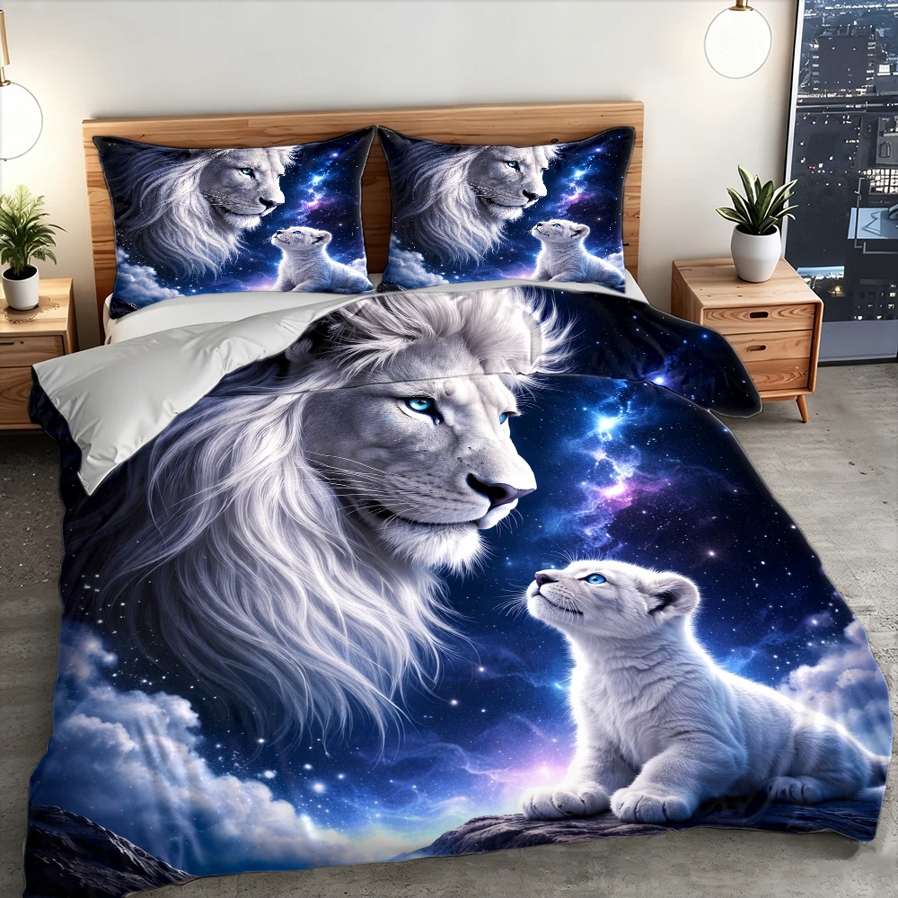 3 Parça Yıldızlı Gökyüzü Aslan - Duvet Cover Sets With Zipper incelemesi ve fiyatı