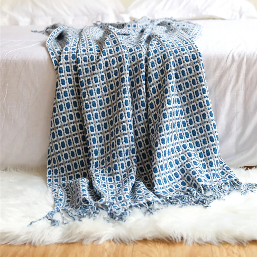 Geometrik Desenli Jakarlı Doku - Boho Throw Blanket Fringe incelemesi ve fiyatı