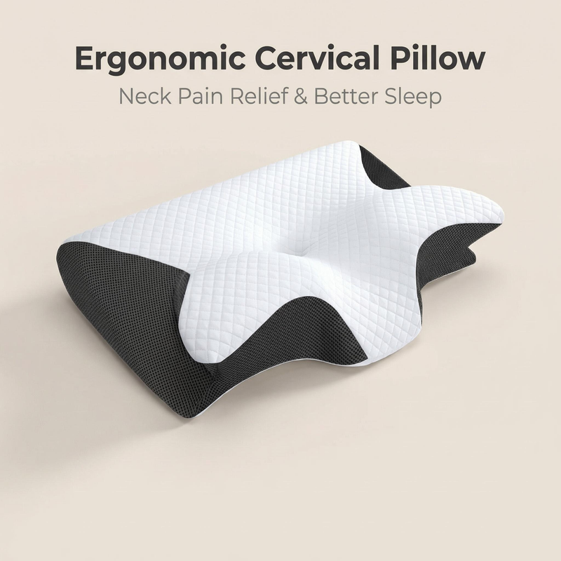 Hafızalı Köpük Yastık Servikal - Memory Foam Orthopedic Pillow Neck Pain incelemesi ve fiyatı