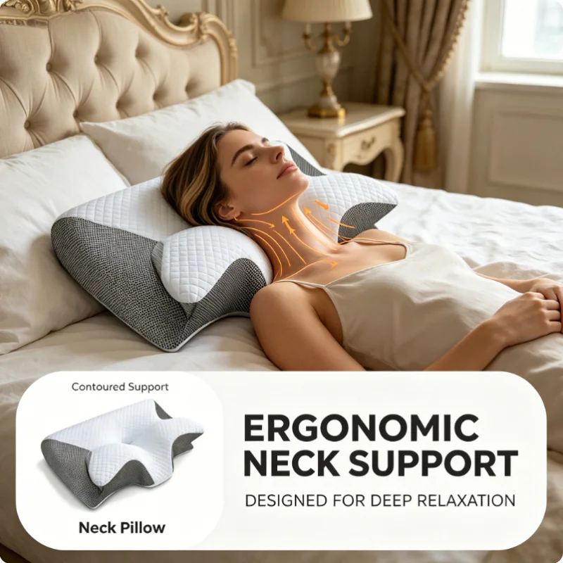 Boyun Ağrısı Giderici Hafızalı - Memory Foam Orthopedic Pillow Neck Pain incelemesi ve fiyatı