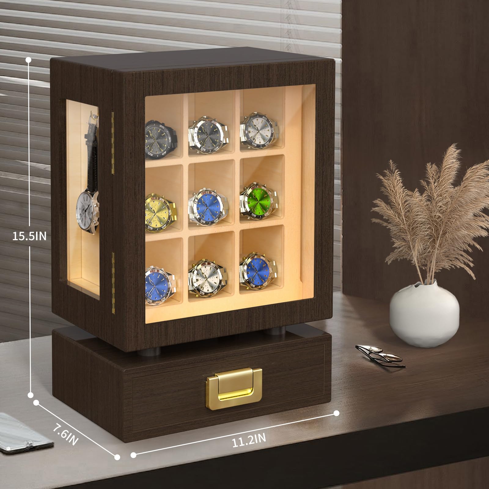 Özel Dikdörtgen Ahşap Saat Sak - Storage & Organization incelemesi ve fiyatı
