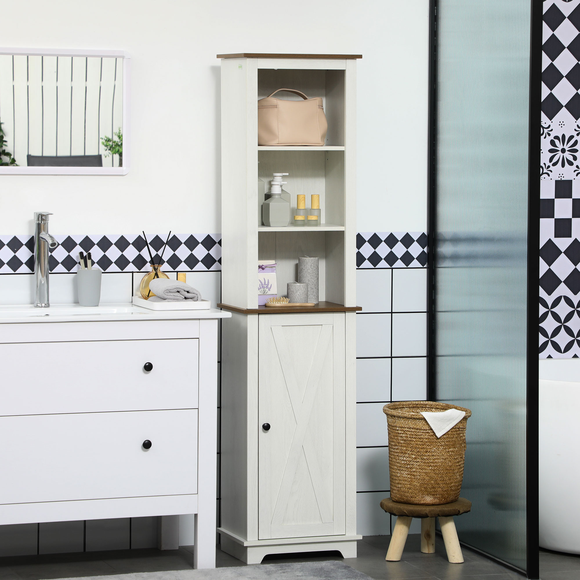 Çiftlik Evi Banyo Dolabı, Kapı - Storage & Organization incelemesi ve fiyatı