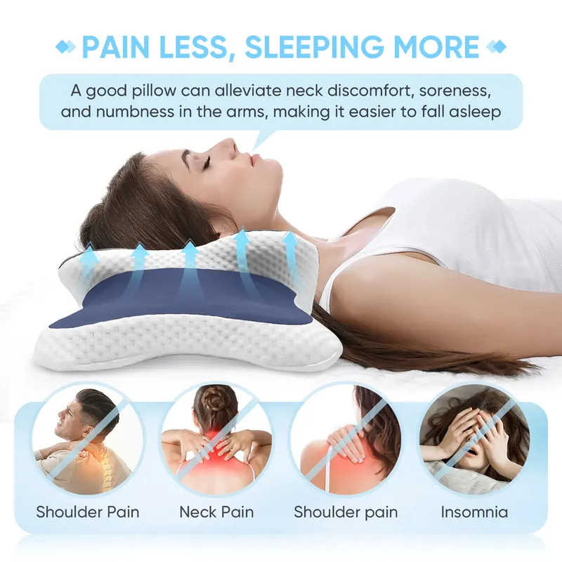 Hafızalı Köpük Yastık Servikal - Memory Foam Orthopedic Pillow Neck Pain incelemesi ve fiyatı
