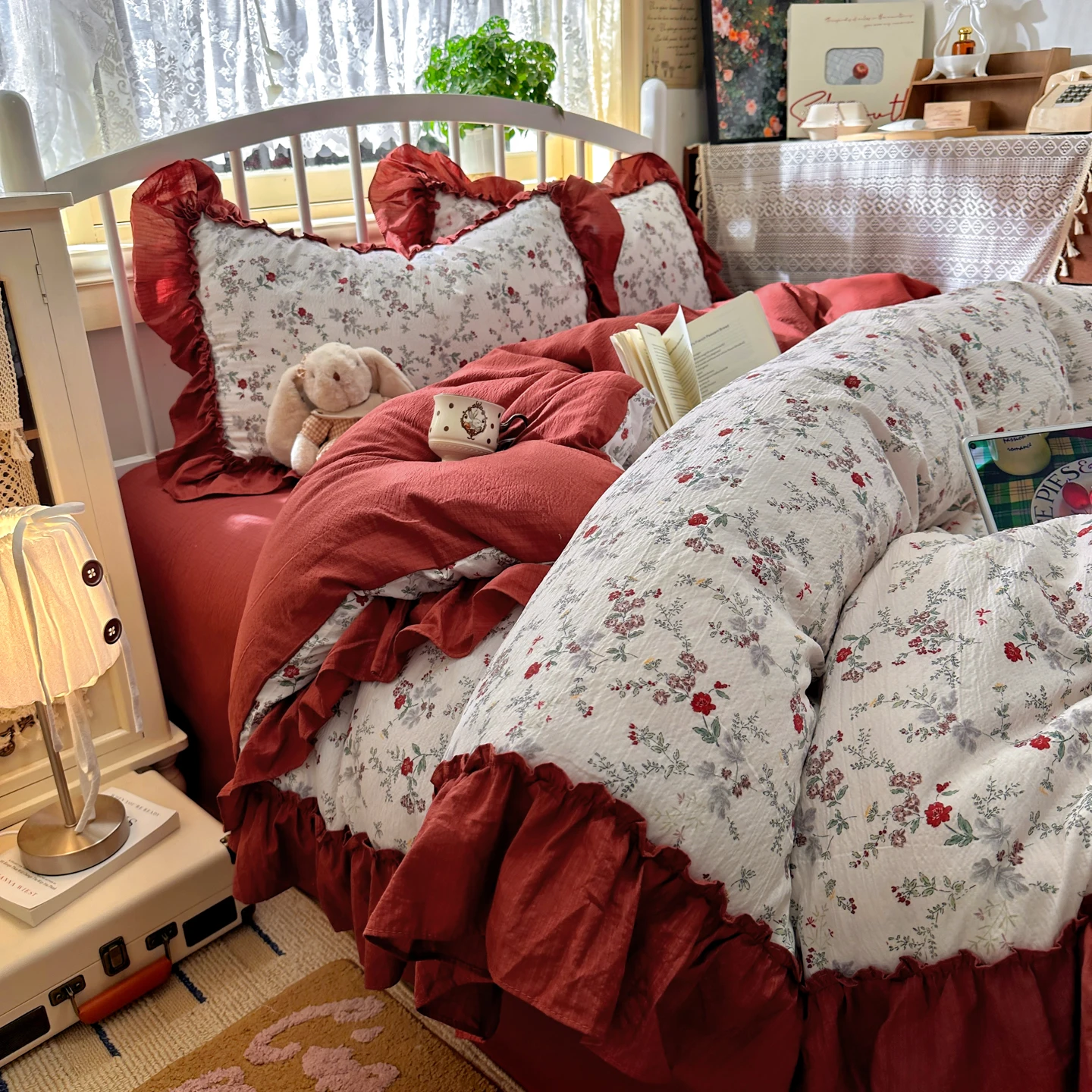 Fransız Vintage Estetik Yatak  - Aesthetic Floral Duvet Cover incelemesi ve fiyatı