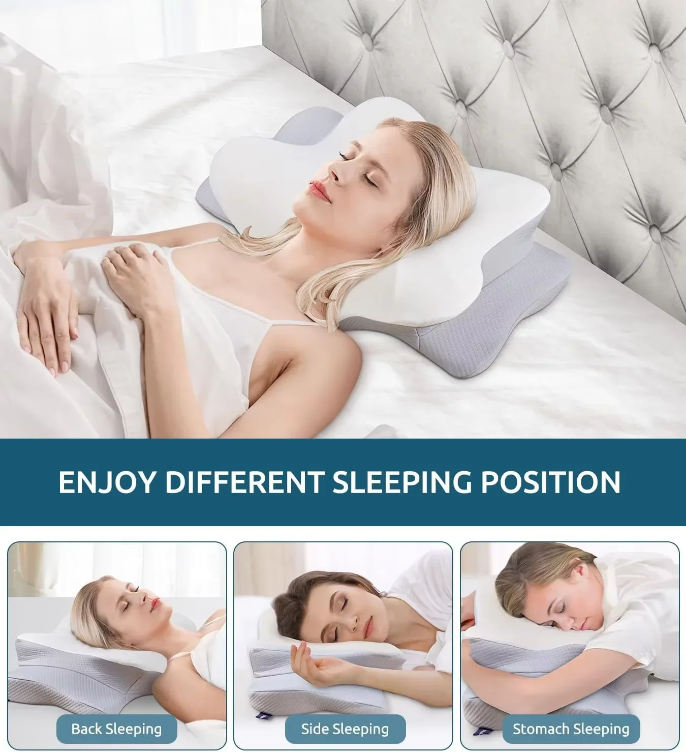 Ergonomik Ortopedik Bellek Köp - Memory Foam Orthopedic Pillow Neck Pain incelemesi ve fiyatı
