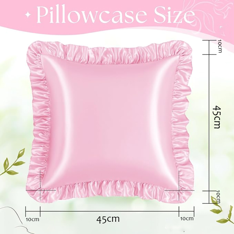 2 adet saten fırfırlı yastık k - Satin Silk Pillowcase Hair Skin incelemesi ve fiyatı