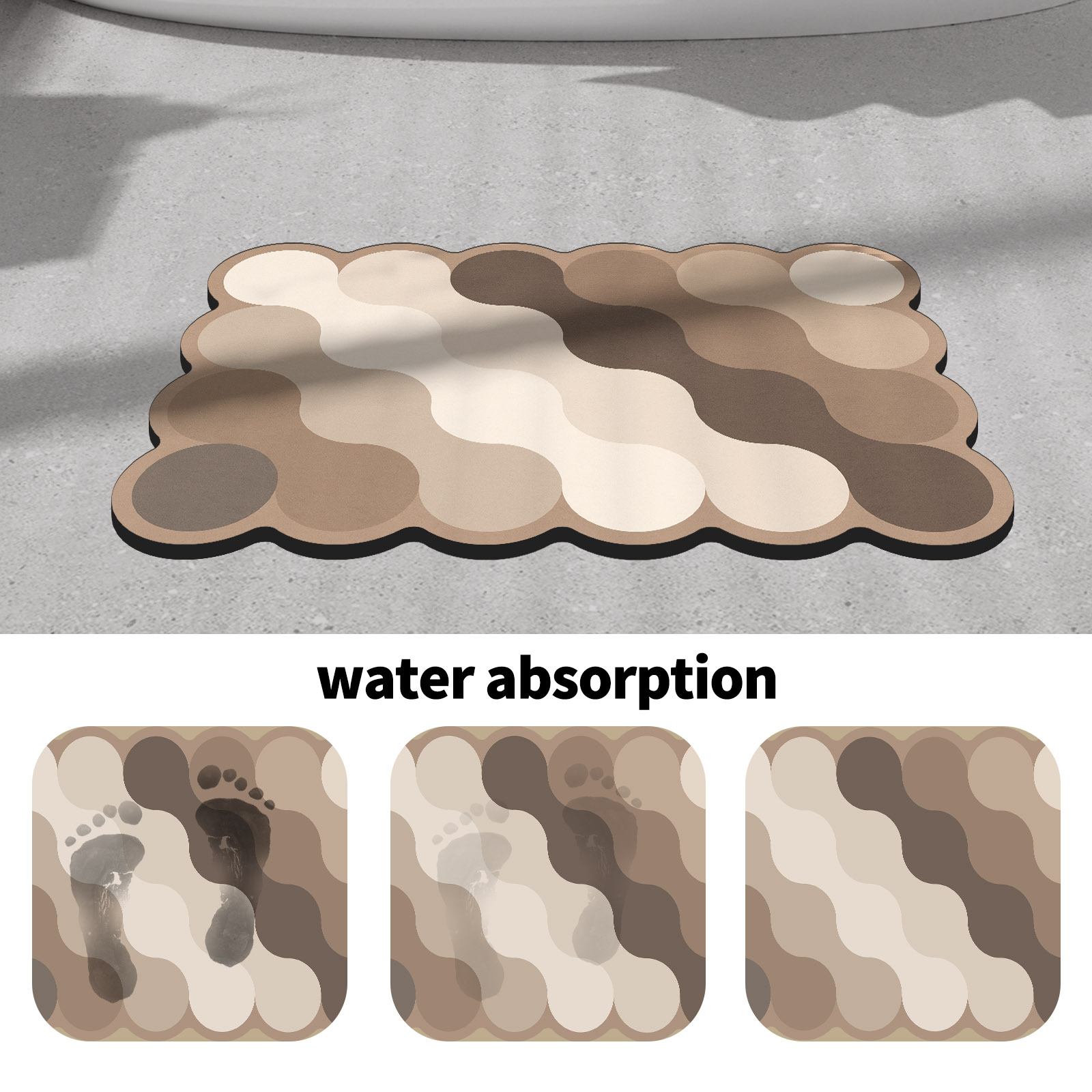Lüks Diatomit Banyo Duş Banyo  - Quick Dry Diatomite Bath Mat incelemesi ve fiyatı