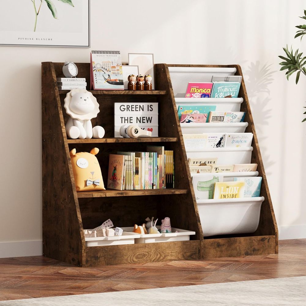 4 Katmanlı Ahşap Çocuk Kitaplı - Storage & Organization incelemesi ve fiyatı