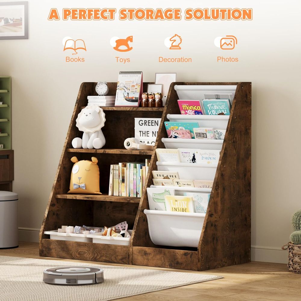 4 Katmanlı Ahşap Çocuk Kitaplı - Storage & Organization incelemesi ve fiyatı